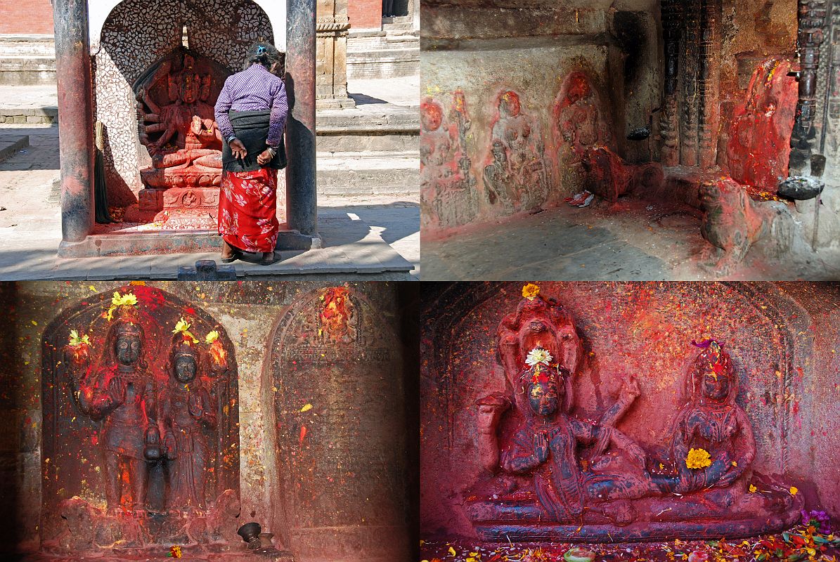 Kathmandu Valley 2 Kirtipur 09 Bagh Bhairav Temple Four Sets Of Sculptures There are many interesting sculptures scattered around Bagh Bhairav Temple courtyard in Kirtipur near Kathmandu.